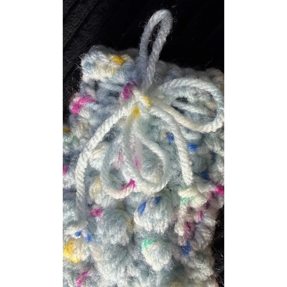 Handmade Crochet Soap Saver Massage‎ Soap Holder Drawstring Pouch Spa Gift